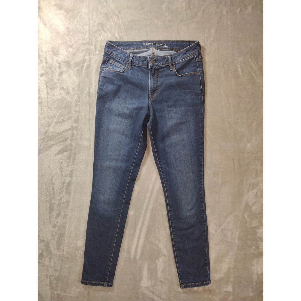 Old Navy Rockstar Jeans Womens 6 Med-Rise Skinny Preppy Academia Casual